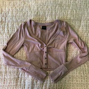 Urban outfitters cropped long sleeve